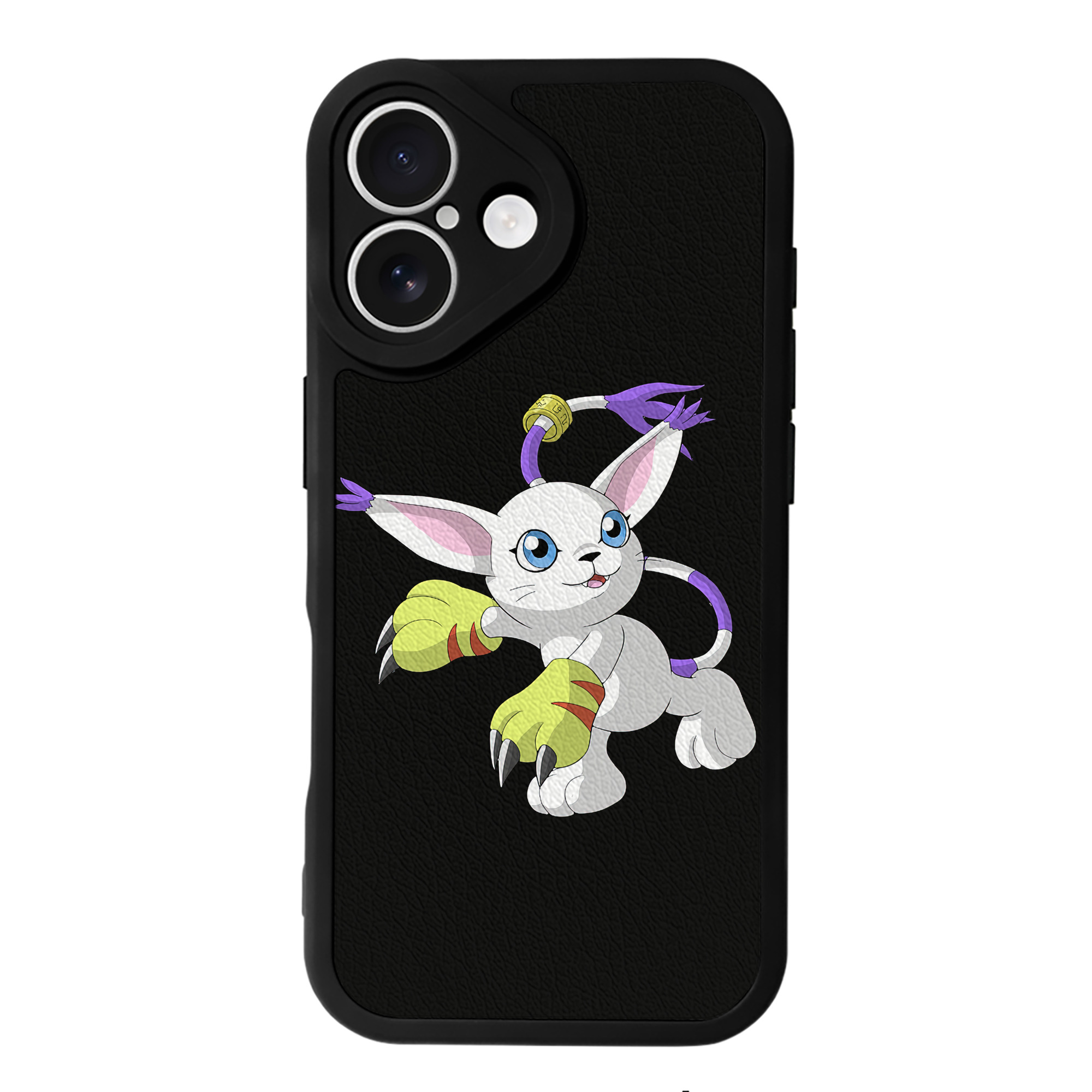 （画像用） Digimon デジタルモンスター/デジモン 【iPhone 16シリーズ対応】シリコンスマホケース（レザー調） 材質：シリコン